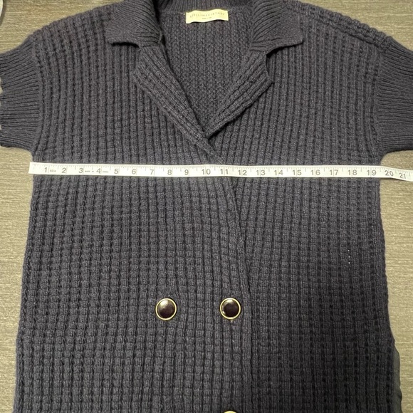 Stella McCartney Women's Square Knit Cashmere Longline Cardigan Sweater 8 - Picture 9 of 16